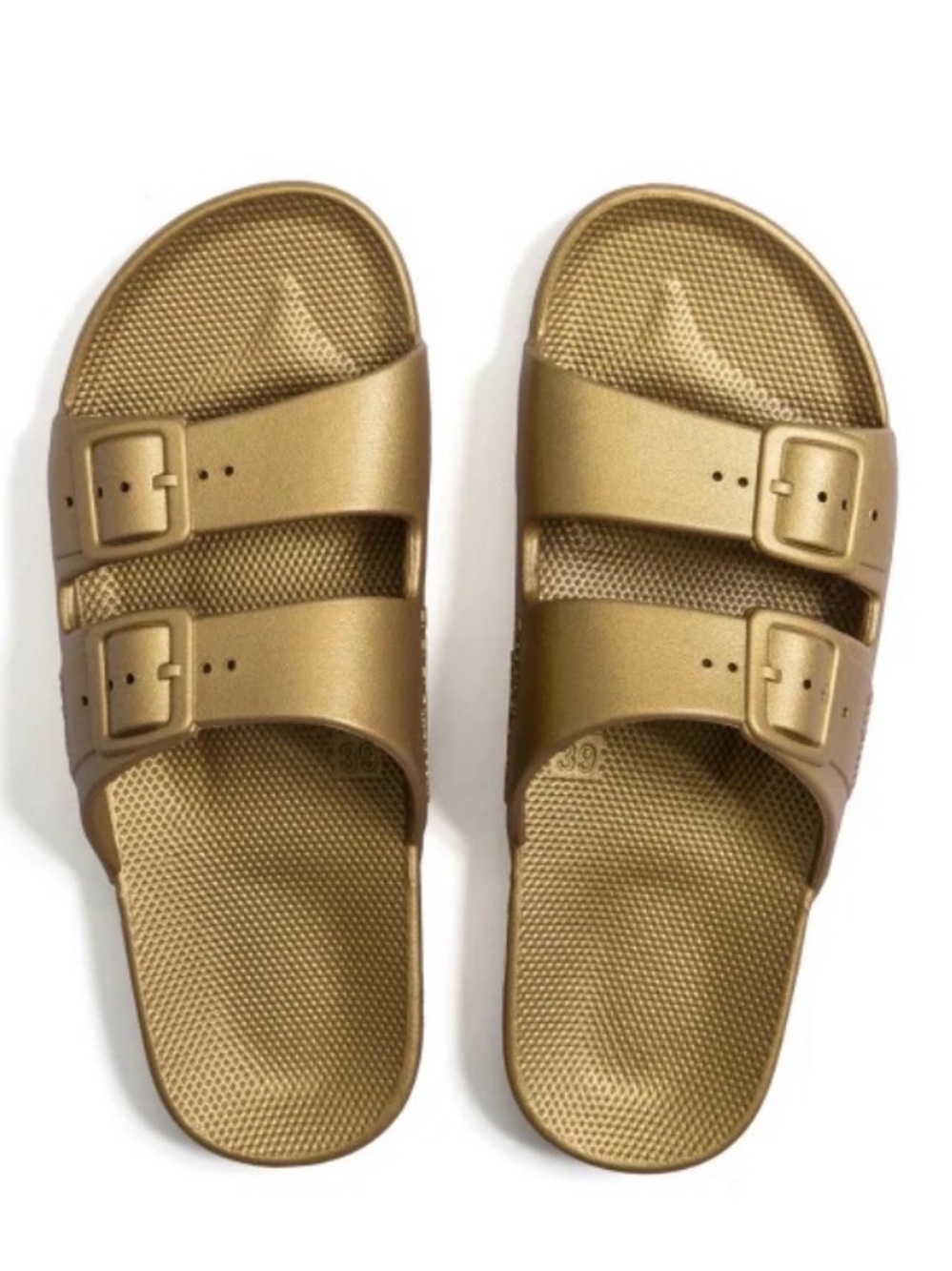 Freedom Moses Slides | Metallic Gold | Size 36/37 (Women)